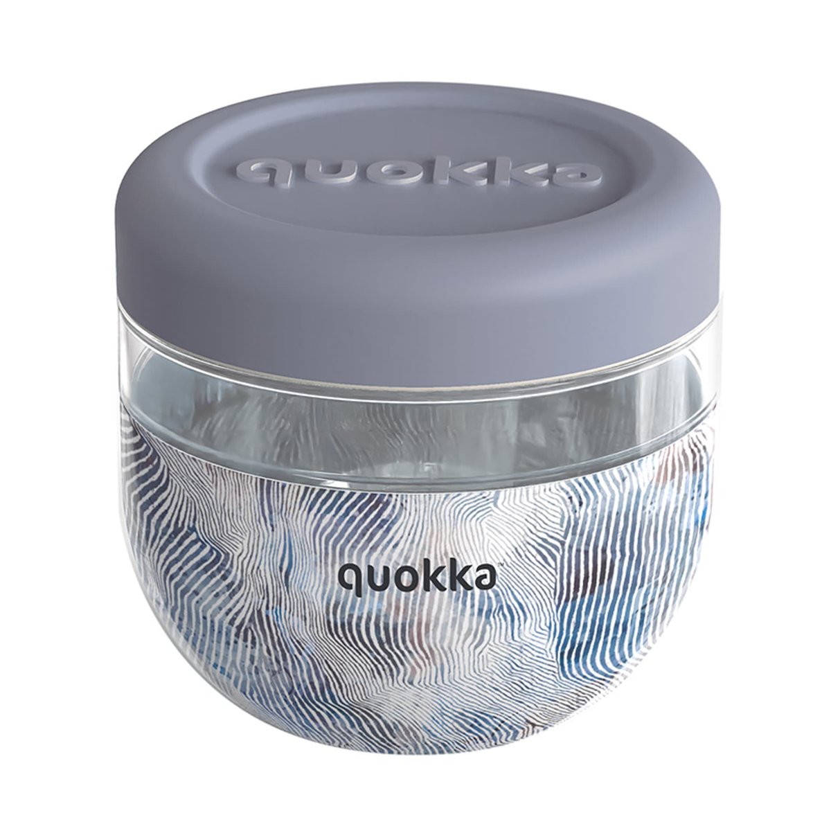 Quokka Bubble, Plastová nádoba na jedlo Blue Peonies, 500ml, 40124