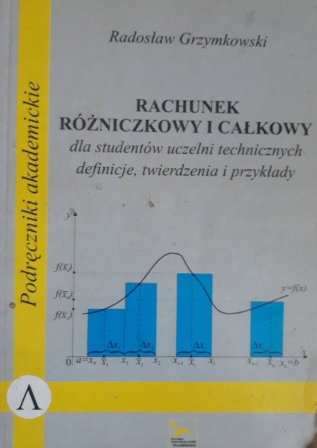 Rachunek różniczkowy i całkowy - Radosław Grzymkowski | Książka w Empik