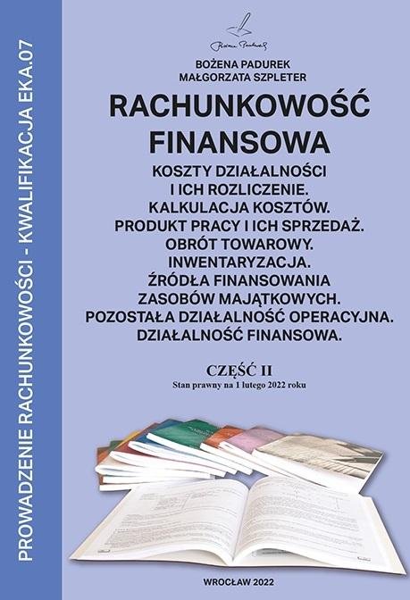 Rachunkowość Finansowa Część II PADUREK - Opracowanie Zbiorowe ...