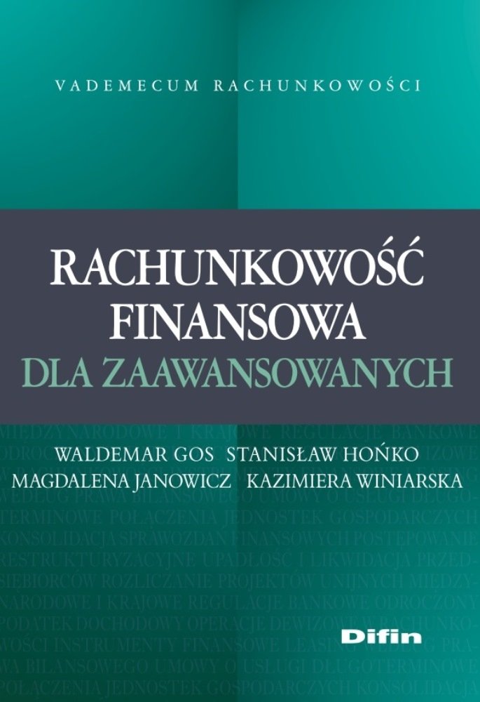 Rachunkowość Finansowa Dla Zaawansowanych - Gos Waldemar | Książka W Empik