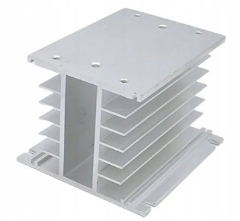 RADIATOR DO PRZEKAŹNIKA PRZEKAŹNIKÓW SSR 3-FAZOWY 40A 3-40A DC/AC - Zakręcony Koszyk