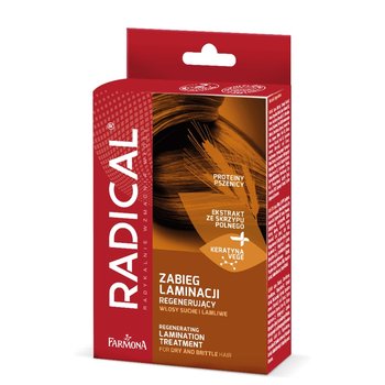 RADICAL Regenerujący zabieg laminacji włosów (maska 15ml, booster 15ml, serum 5ml) - Farmona