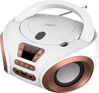 Radio Boombox CD/MP3 USB/AUX Adler AD1181WC - Kompaktowe audio z funkcją FM i pamięcią 20 stacji, idealne do domu i podróży