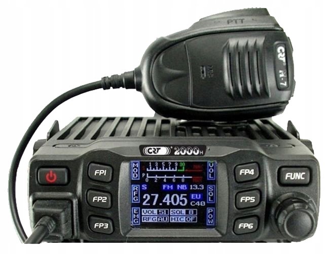 Radio CB CRT 2000H LCD 12V AM/FM ASQ CTCSS DCS Export - CRT ...