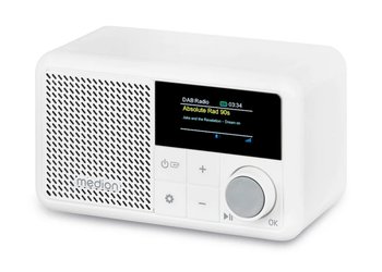 Radio cyfrowe DAB+ z Bluetooth i akumulatorem MD44822 ekran TFT BIAŁE - MEDION