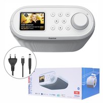 Radio cyfrowe Hama DIR400 DAB+ Internet Bluetooth białe przenośne Spotify