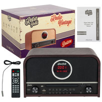 Radio cyfrowe Retropolis Boston retro vintage USB Bluetooth Odtwarzac CD czarne Retropolis