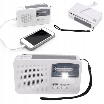 RADIO DYNAMO SOLAR NA KORBKĘ LATARKA - Inny producent