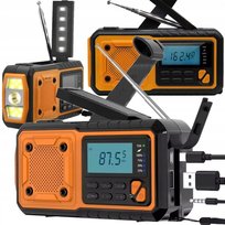 Radio FM Budowlane Przenośne Awaryjne Sieciowe SOS 5000mAh Powerbank