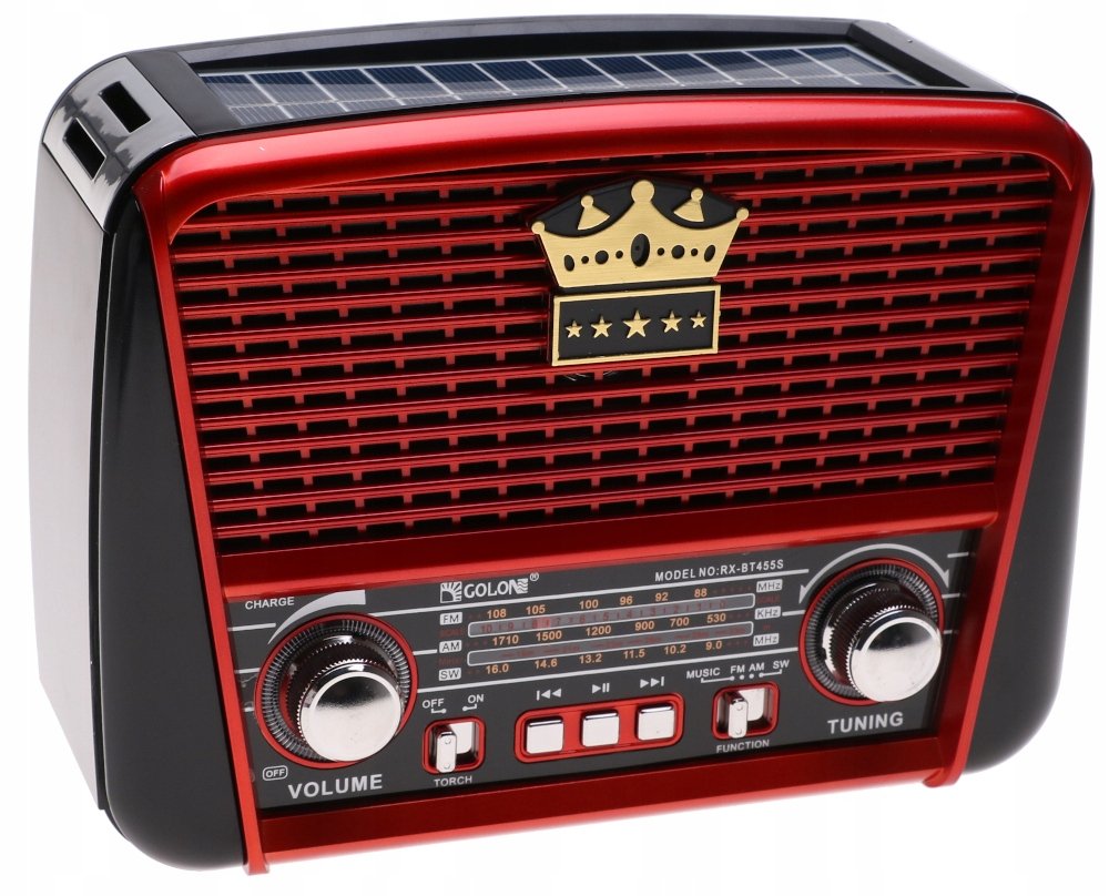 Radio Przenośne Retro Głośnik Fm Bluetooth Mp3 Usb - Inny
