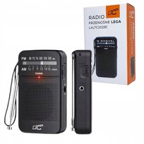 Radio kieszonkowe AM/FM czarne PODRÓŻNE KOMPAKTOWE małe na baterię LTC LTC