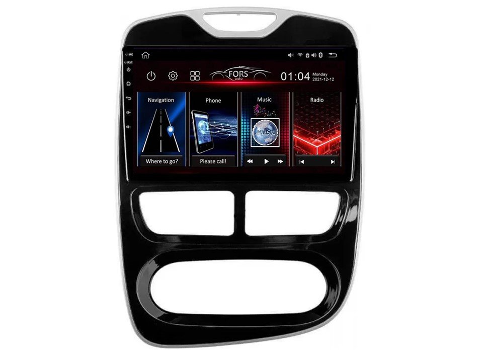 Marco De Radio Para Renault Clio 2012-2016 | Panel Para Pantalla De 9 O 10,1 Pulgadas | Instalación Fácil Sin Modificaciones | Material ABS