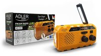 RADIO PRZENOŚNE | ADLER AD1197 | AM/FM SOLAR KORBA LATARKA POWER BANK ALARM Adler