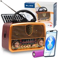 RADIO PRZENOŚNE | BLOW RA10 | AM/FM BLUETOOTH AUX USB SOLAR Blow