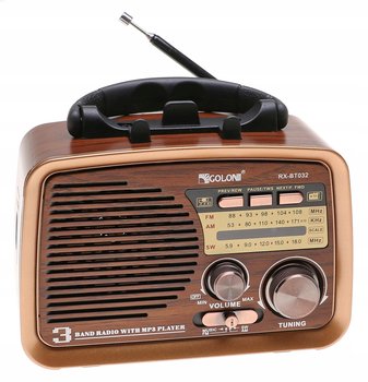Radio Przenośne Retro Głośnik Fm Bluetooth Mp3 Usb - Inny producent