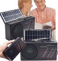 RADIO RETRO PRZENOŚNE MINI KUCHENNE PANEL SOLARNY BLUETOOTH USB AKUMULATOR