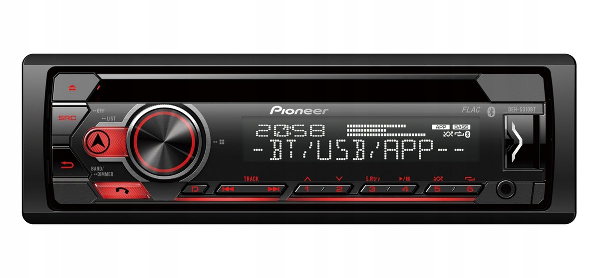 Radio samochodowe 1 DIN Pioneer CD BT AUX USB BASS ENHANCER FM FLAC-Zdjęcie-0