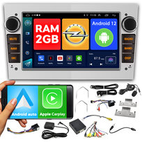 Radio samochodowe 7' 2GB RAM 2DIN Android Android auto Apple Carplay GPS Bluetooth mikrofon CAN-BUS do Opel VECTRA ASTRA ZAFIRA ANTARA CORSA MERIVA VIVARO SIGNUM | NCS RS-407S srebrny