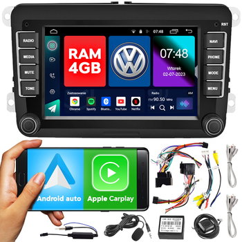 Radio samochodowe 7" nawigacja android Volkswagen Tiguan Skoda Yeti Roomster Fabia Seat Leon 4GB RAM | NCS RS-404Q4 - NCS