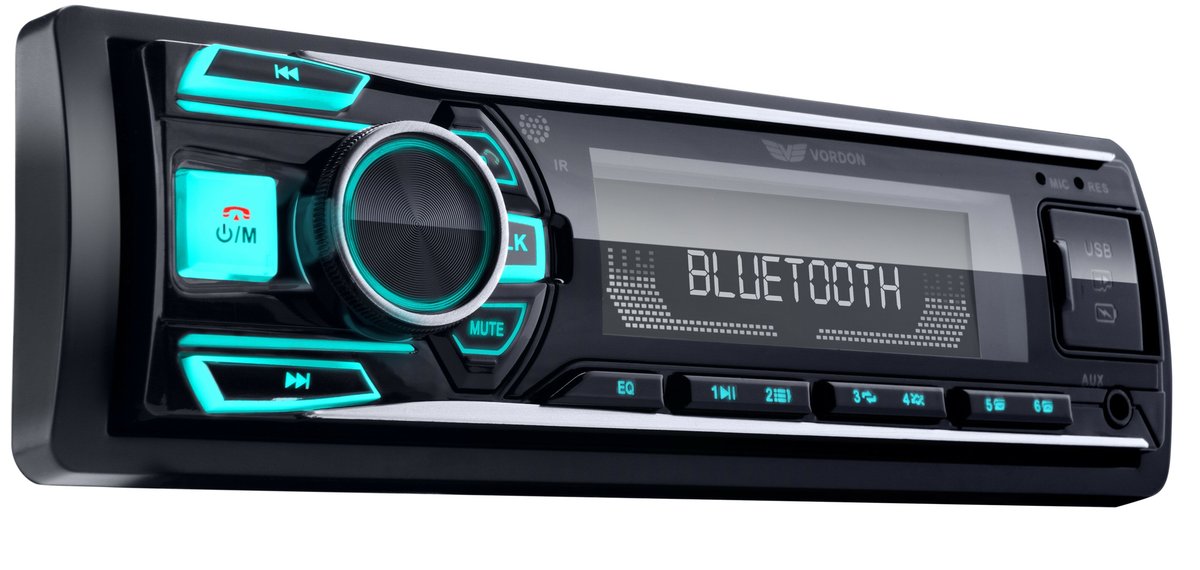 Radio samochodowe Vordon HT-199 MULTICOLOUR BLUETOOTH USB SD RDS 1DIN-Zdjęcie-0