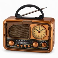 Radio Z Zegarem Kuchenne Przenośne Fm Akumulatorowe Z Bluetooth Usb Inna marka