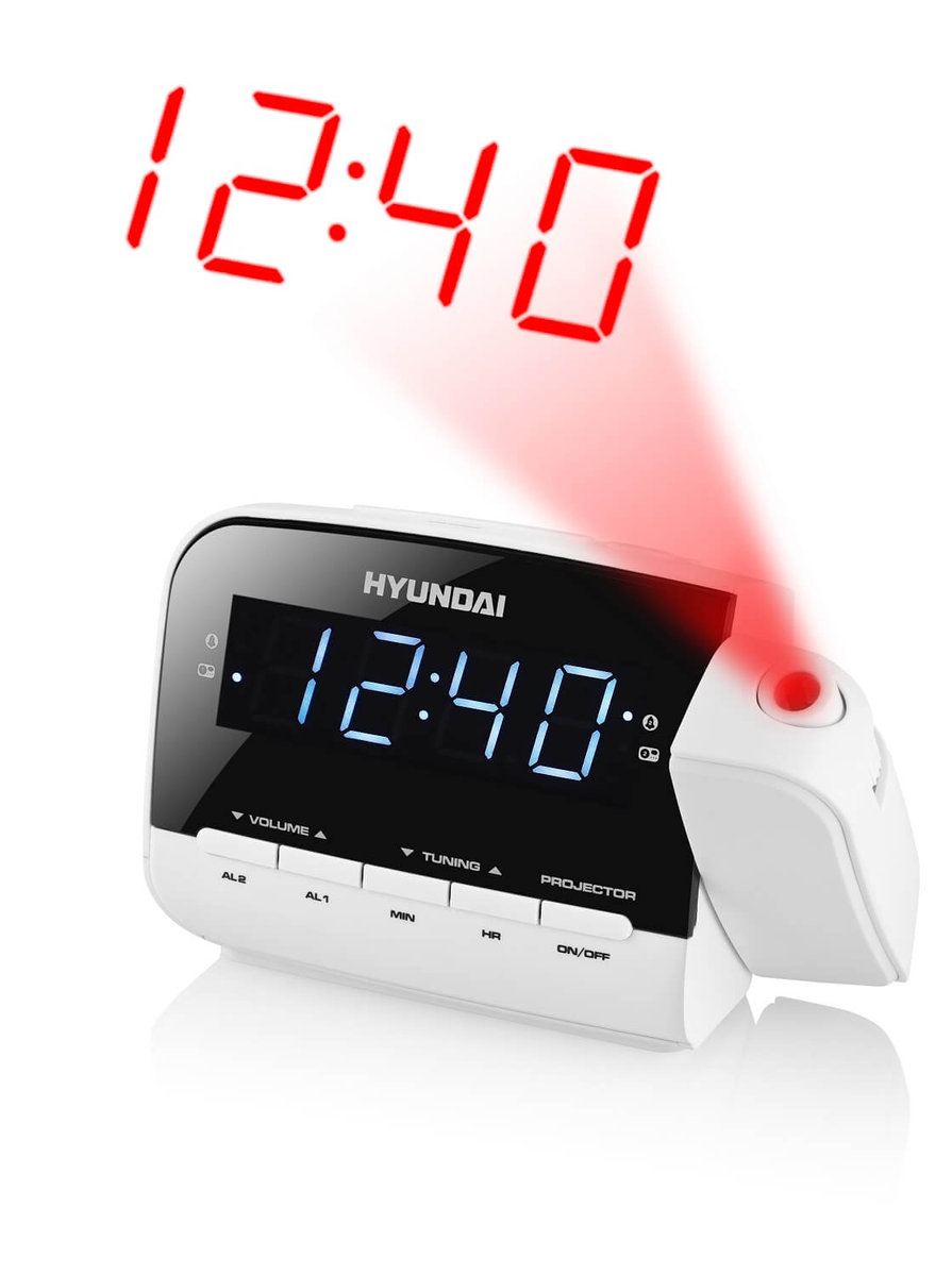 Radiobudzik Projekcja Na Ścianie Sleep Snooze Hyundai Rac481Pllww-Zdjęcie-0