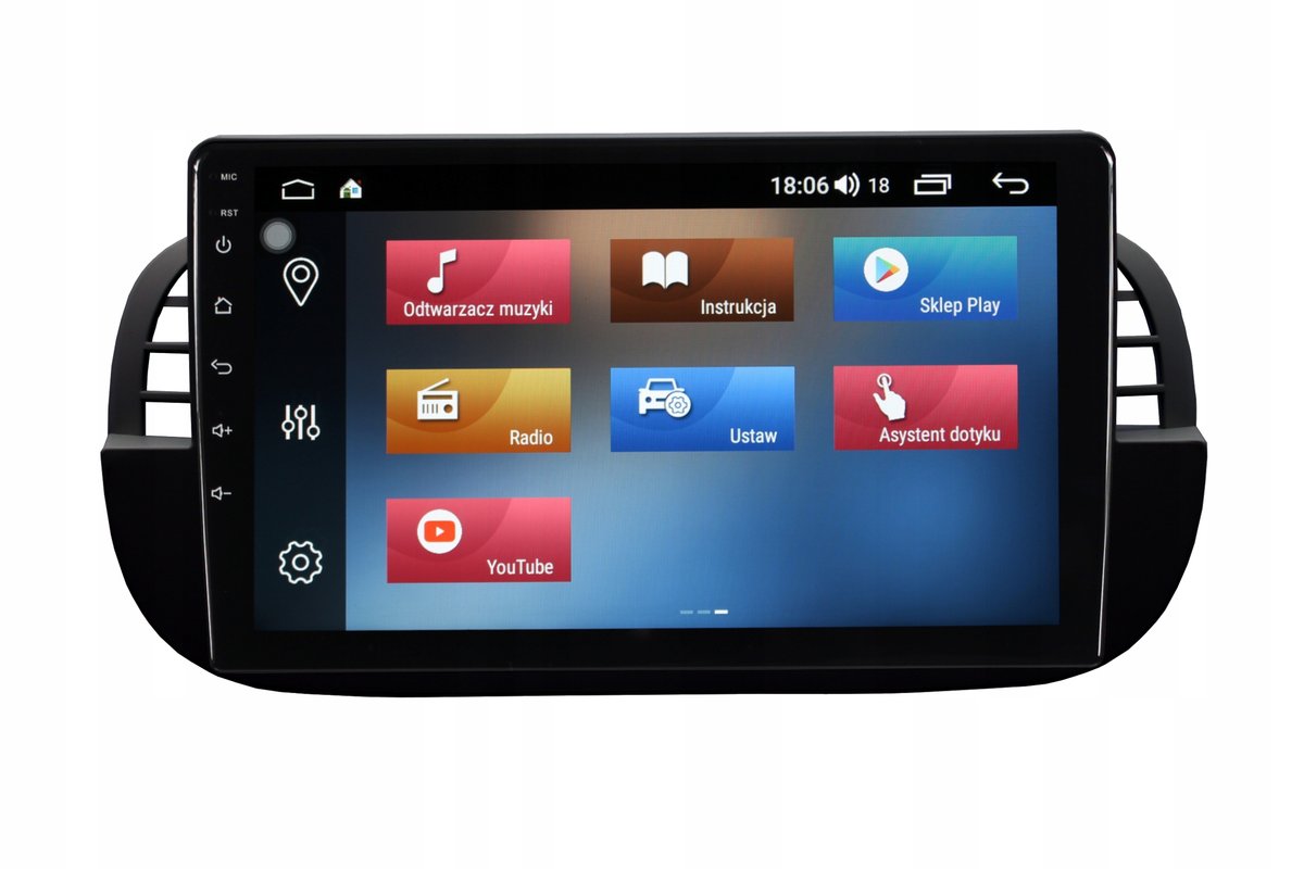 Zdjęcia - Radio samochodowe Radionawigacja Gps Fiat 500 2007- Android 2014