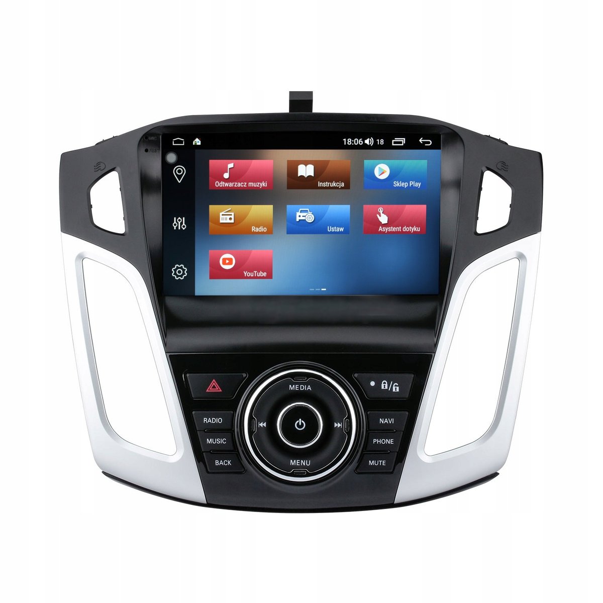 Zdjęcia - Radio samochodowe Radionawigacja Gps Ford Focus -2018 Android 2012