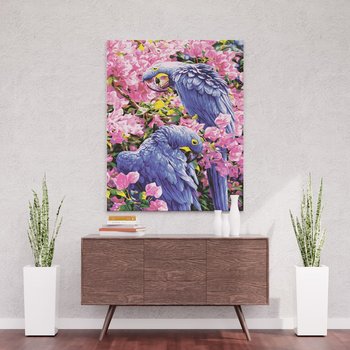 Radosne papugi - Malowanie po numerach 50 X 40 cm - ArtOnly