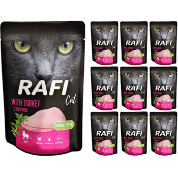 Rafi CAT Mokra karma dla kota pasztet z indykiem 10X100g - Rafi