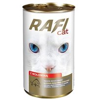 RAFI cat WOŁOWINA w Sosie puszka 24x415g