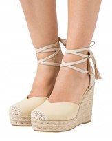RAID DAMSKIE ESPADRYLE NA KOTURNIE BEŻ 39 1BYQ Raid