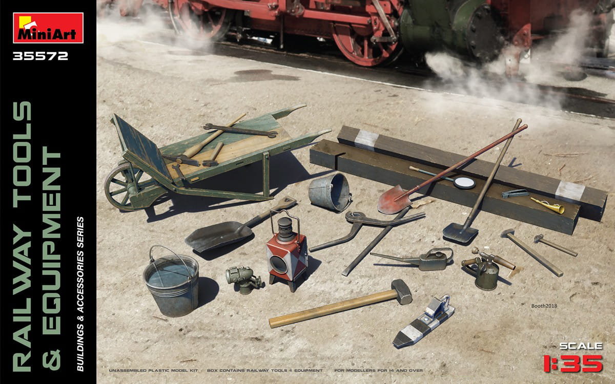 Фото - Збірна модель MiniArt Railway Tools and Equipment 1:35  35572 