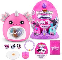 RAINBOCORNS EGGZANIA MINI MANIA Axolotl Jajko z pluszowym jednorożcem + 3 mini jajeczka + żółtko