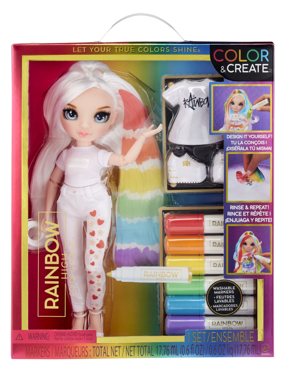 Rainbow High Color & Create Fashion Doll - Blue Eyes