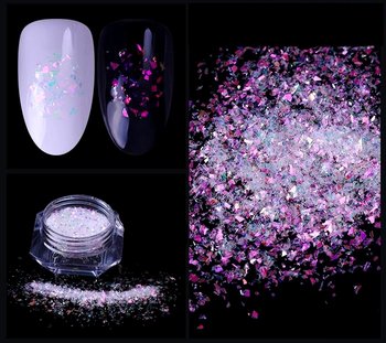 Raisin, Pyłek do zdobień paznokci Magic Shards 02 - Raisin