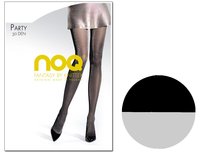 Rajstopy Brokatowe 30 Den Nero Silver 3 KNITTEX