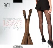 Rajstopy damskie i love you kocham Cię Calzedonia 30 den czarne M/L (3/4) Calzedonia
