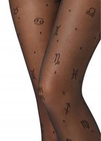 Rajstopy gładkie Calzedonia Astrology 30den czarny Nero rozmiar 1/2 Calzedonia