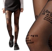 Rajstopy gładkie Calzedonia znaki zodiaku 30den czarny Nero r. 1/2 (S/M) Calzedonia