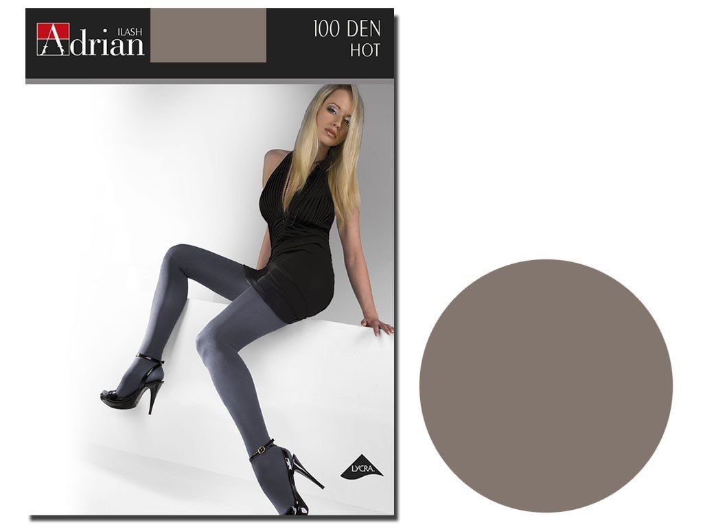 Rajstopy Grube Hot Adrian 100 Den 5 Grigio - Adrian | Moda Sklep EMPIK.COM