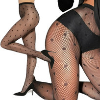 Rajstopy Wzór Kropki Kropka Eleganckie Modne Wygodne Wytrzymałe Kabaretki