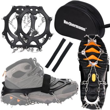 Raki na buty Heckermann 9 kolców Czarne - Heckermann