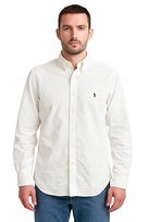 RALPH LAUREN BIAŁA KOSZULA BAWEŁNIANA Z KOŁNIERZYKIEM BUTTON DOWN L 1JPA Ralph Lauren