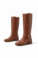 RALPH LAUREN BRĄZOWE KLASYCZNE KOZAKI ZE SKÓRY NATURALNEJ 39 1I4A Ralph Lauren
