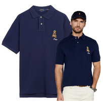 Ralph lauren granatowa Polówka Męska Koszulka Polo Bawełna PREMIUM r.M