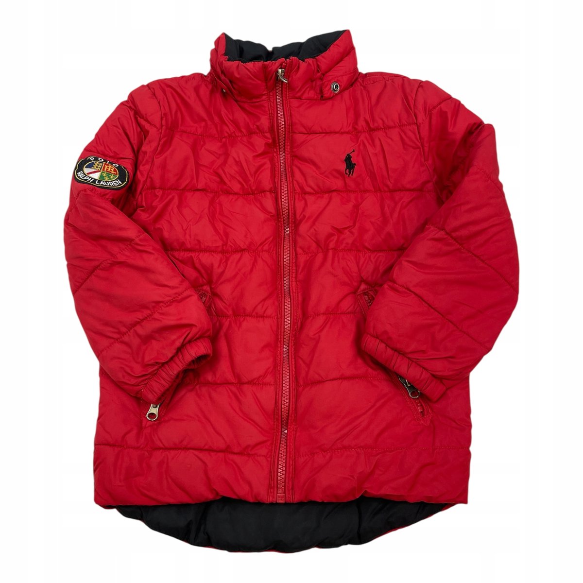 inna (Inny) Ralph Lauren kurtka dziecięca 116 czerwona pikowana