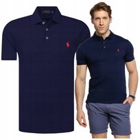 RALPH LAUREN męska koszulka polo granat SLIM RALPH LAUREN męska koszulka polo granat SLIM r.M