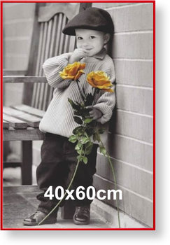Rama aluminiowa do plakatu 40x60cm, czerwona / ARTVIC - ARTVIC