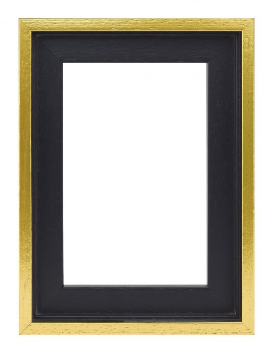 Rama do obrazu Slim typu American Box czarna/złota 80x80 cm/ Mavanti ...